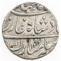 MUGHAL: Ahmad Shah Bahadur, 1748-1754, AR rupee (11.58g), Azimabad, AH1162, year one (ahad). EF