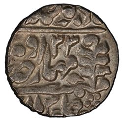 JAIPUR: Madho Singh II, 1880-1922, AR rupee, Sawai Jaipur, year 33 (1912). PCGS MS63