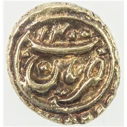 MYSORE: Tipu Sultan, 1782-1787, AV fanam, Patan, AH1200. PCGS MS62