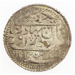 RADHANPUR: Zorawar Khan, 1825-1874, AR rupee (11.71g), Radhanpur, 1870/AH1287. AU