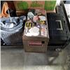 Image 1 : SHOP HEATER RIGID TOOLBAG AND 2 TOOL BOXES W/ CONTENT