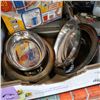 Image 3 : TRAY OF ESTATE GOODS, SILVER PLATE, SONY STEREO, AND STACK N TWIST CONTAINER CAROUSEL