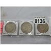Image 2 : 3 USA 1922 SILVER PEACE LIBERTY DOLLARS .900 SILVER