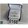 Image 2 : 10KT YELLOW GOLD .04CT DIAMOND HEART RING W/ APPRAISAL $1050