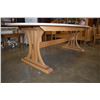 Image 2 : STONE TOP DINING TABLE W/ 4 CHAIRS - APPROX 8 X 4 FOOT, 2.5 FEET TALL