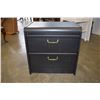 Image 2 : BLACK 2 DRAWER NIGHT STAND
