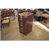Image 2 : LEATHER AND METAL BOUND WARDROBE SHIPPING TRUNK, HO DRAWERS