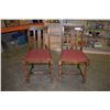 Image 2 : 2 VINTAGE WOOD CHAIRS