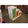 Image 2 : WHITE 3 STEP ORGANIZER W/ BINS