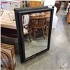 Image 1 : MODERN BLACK BEVELLED MIRROR
