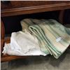 Image 1 : VINTAGE WOOL BLANKET AND LINENS