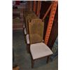 Image 2 : LOT OF 6 OAK DINING CHAIRS