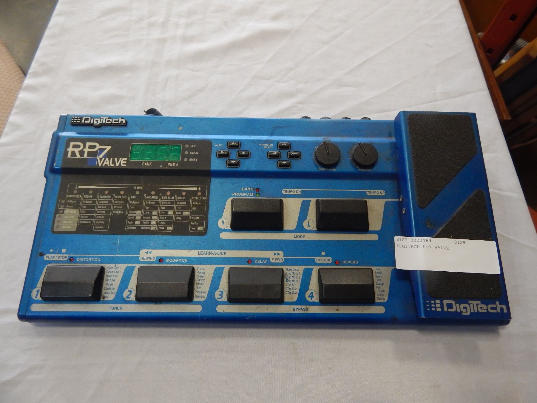 DIGITECH RP7 VALVE