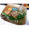Image 2 : BOX OF BOTTLES AND TABACCO TINS