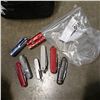 Image 1 : LOT OF 8 SWISS ARMY KNIVES AND LEATHER MAN