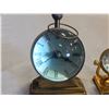 Image 3 : 2 VINTAGE BRASS "BUBBLE GLASS" CLOCKS