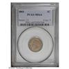 Image 1 : 1861 1C MS64 PCGS. A nicely struck golden-brown ne 1861[1C] MS64 PCGS.