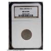 Image 1 : 1864 1C L On Ribbon MS64 Brown NGC. The centers are de 1864[1C] L On Ribbon MS64 Brown NGC.