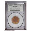 Image 1 : 1865 2C MS65 Red PCGS. Fancy 5. A crisply struck and u 1865[2C] MS65 Red PCGS.