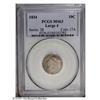 Image 1 : 1834 10C Large 4 MS63 PCGS. JR-5, R.1. Rich golden-bro 1834[10C] Large 4 MS63 PCGS.