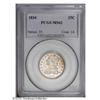 Image 3 : 1834 25C MS62 PCGS. B-4, R.1. Golden-brown color visit 1834[25C] MS62 PCGS.