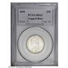 Image 3 : 1838 25C MS63 PCGS. B-1, R.1. This lustrous piece is b 1838[25C] MS63 PCGS.