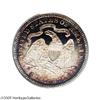 Image 2 : 1885 25C PR67 Cameo PCGS. Mauve-red and sea-green colo 1885[25C] PR67 Cameo PCGS.