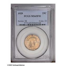 1929 25C MS65 Full Head PCGS. Swirling luster and gold 1929[25C] MS65 Full Head PCGS.