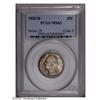 Image 3 : 1932-D 25C MS63 PCGS. This satiny key-date Quarter pos 1932-D[25C] MS63 PCGS.