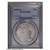 Image 1 : 1875-CC T$1 MS62 PCGS. Type One Reverse. Well struck e 1875-CC[T$1] MS62 PCGS.