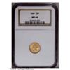 Image 1 : 1889 G$1 MS66 NGC. Great luster exudes from brassy-gol 1889[G$1] MS66 NGC.
