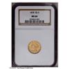 Image 1 : 1878 $2 1/2 MS64 NGC. Frosty and original, with peach 1878[$2 1/2] MS64 NGC.