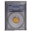 Image 1 : 1906 $2 1/2 MS64 PCGS. A razor-sharp near-Gem that fea 1906[$2 1/2] MS64 PCGS.