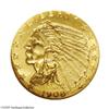 Image 1 : 1908 $2 1/2 MS64 NGC. A bright honey-gold introductory 1908[$2 1/2] MS64 NGC.