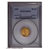 Image 1 : 1910 $2 1/2 MS62 PCGS. A gently shimmering honey-gold 1910[$2 1/2] MS62 PCGS.