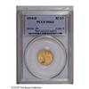 Image 1 : 1914-D $2 1/2 MS63 PCGS. Radiant lemon color bathe 1914-D[$2 1/2] MS63 PCGS.