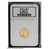Image 1 : 1925-D $2 1/2 MS62 NGC. Lustrous and sharply struck wi 1925-D[$2 1/2] MS62 NGC.