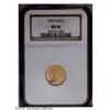 Image 1 : 1925-D $2 1/2 MS64 NGC. A flashy and suitably struck n 1925-D[$2 1/2] MS64 NGC.