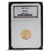 Image 1 : 1927 $2 1/2 MS63 NGC. PCGS Population (1944/1469). NGC 1927[$2 1/2] MS63 NGC.
