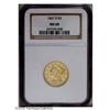 Image 3 : 1847-D $5 MS60 NGC. Variety 17-I. The obverse is most 1847-D[$5] MS60 NGC.
