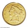 Image 1 : 1855-C $5 AU58 PCGS. Variety 23-J, the only known dies 1855-C[$5] AU58 PCGS.