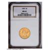 Image 1 : 1900 $5 MS63 NGC. Generally well struck, except for a 1900[$5] MS63 NGC.