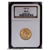 Image 1 : 1900 $5 MS64 NGC. Sharply defined with bright mint fro 1900[$5] MS64 NGC.