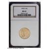 Image 1 : 1909-D $5 MS63 NGC. A pleasing example, with reddish-g 1909-D[$5] MS63 NGC.