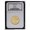 Image 1 : 1843 $10 AU50 NGC. A nicely detailed and typically abr 1843[$10] AU50 NGC.