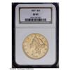 Image 1 : 1857 $20 XF45 NGC. A bright straw-gold piece with a fe 1857[$20] XF45 NGC.