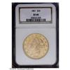 Image 1 : 1861 $20 XF40 NGC. Remaining luster is obvious despite 1861[$20] XF40 NGC.