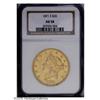 Image 1 : 1871-S $20 AU58 NGC. This sharp Type Two Double Eagle 1871-S[$20] AU58 NGC.