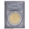 Image 1 : 1875 $20 AU55 PCGS. A bright lemon-tinged Type Two Twe 1875[$20] AU55 PCGS.