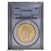 Image 1 : 1893-S $20 MS62 PCGS. Modest brightness is seen in the 1893-S[$20] MS62 PCGS.